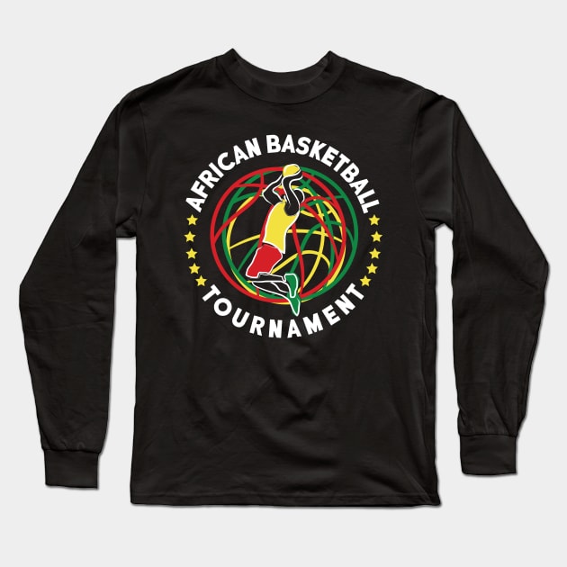 African Basketball Tournament Long Sleeve T-Shirt by jazzworldquest